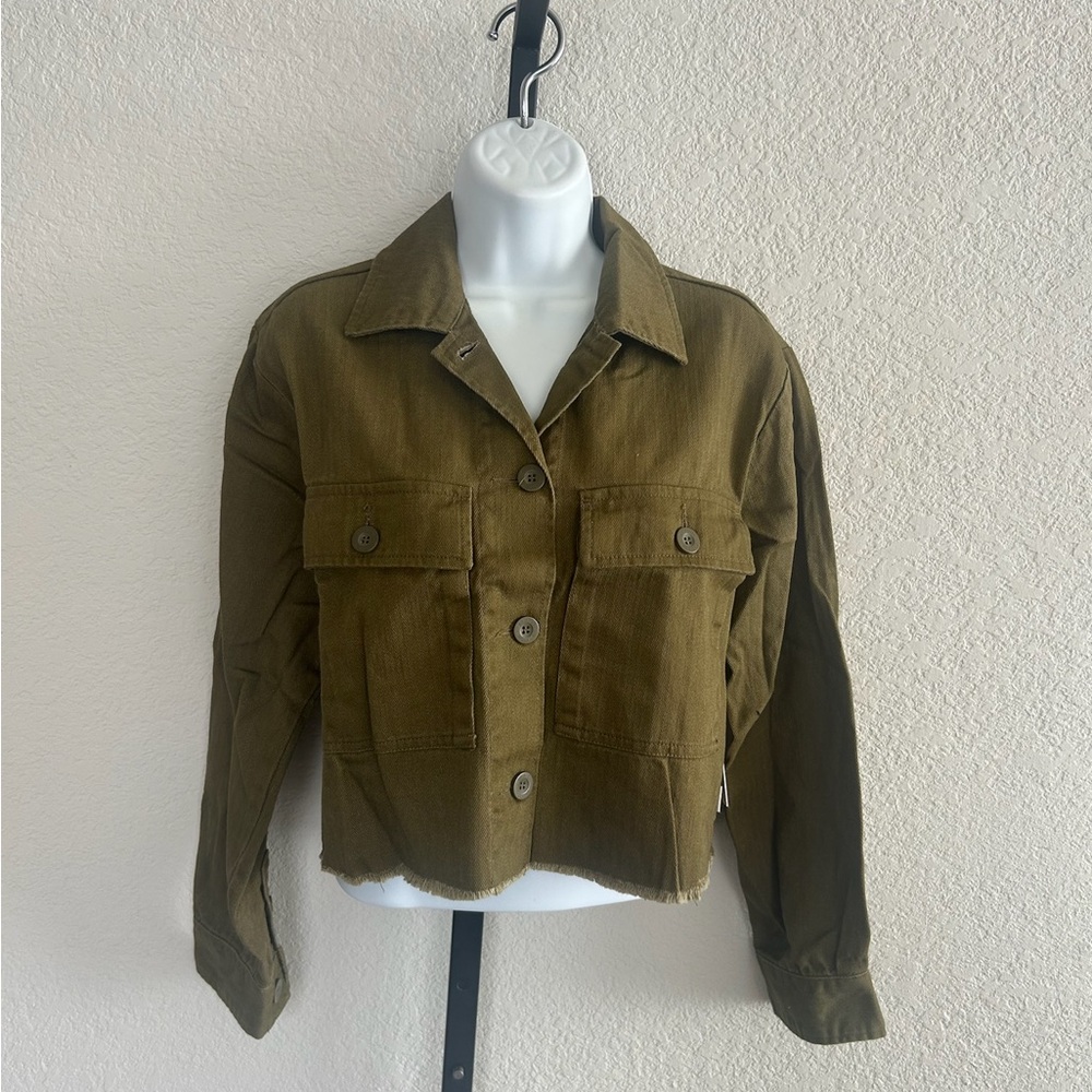 NWT Brixton Abbott Army over shirt olive
